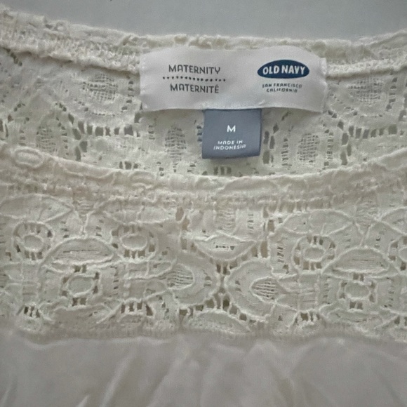 Old Navy Maternity Top, Ivory, Size M, EUC. - Picture 3 of 5